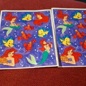 Disney Little Mermaid Stickers Hallmark Vintage